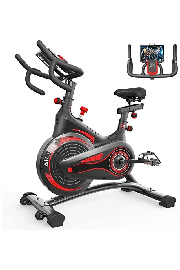 Relax Premium Kondisyon Bisikleti Spinning Bike Egzersiz Aleti, Bluetooth + Uygulama(150 Kg Kapasiteli)